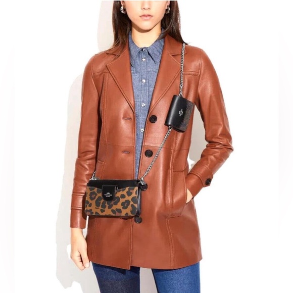 CC868 - Coach Poppy Crossbody with Card Case with Leopard Print and Sig Canvas - Picture 14 of 16